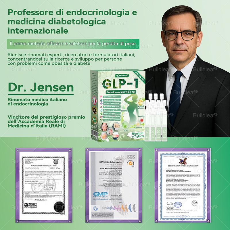 Negozio ufficiale | ššBuildLeafĀ® GLP-1 8-in-1 Fit & Vital Soluzione Orale (Solo una volta al giorno, cambiamenti visibili in 7 giorni) ā
Per obesitĆ , salute cardiovascolare, diabete, apnea notturna, salute intestinale, problemi articolari e altro