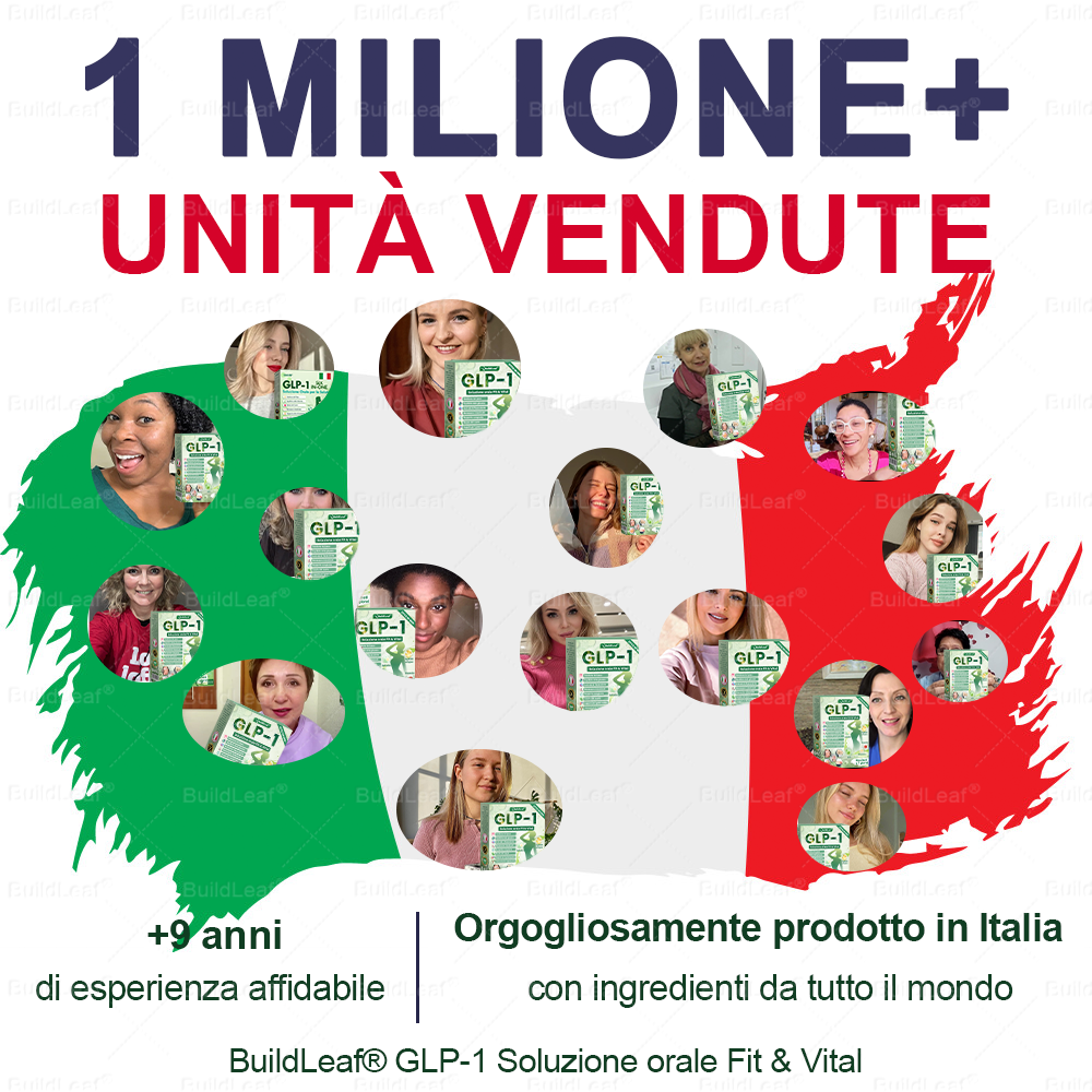 Negozio ufficiale | 💎BuildLeaf® GLP-1 8-in-1 Fit & Vital Soluzione Orale (Solo una volta al giorno, cambiamenti visibili in 7 giorni) ✅ Per obesità, salute cardiovascolare, diabete, apnea notturna, salute intestinale, problemi articolari e altro