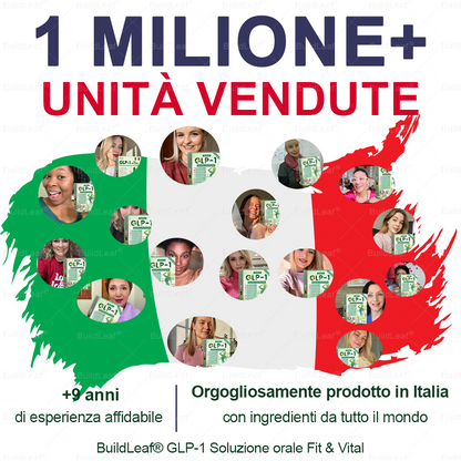 Negozio ufficiale | 💎BuildLeaf® GLP-1 8-in-1 Fit & Vital Soluzione Orale (Solo una volta al giorno, cambiamenti visibili in 7 giorni) ✅ Per obesità, salute cardiovascolare, diabete, apnea notturna, salute intestinale, problemi articolari e altro