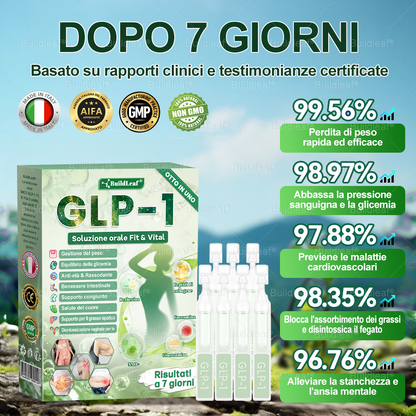 Negozio ufficiale | 💎BuildLeaf® GLP-1 8-in-1 Fit & Vital Soluzione Orale (Solo una volta al giorno, cambiamenti visibili in 7 giorni) ✅ Per obesità, salute cardiovascolare, diabete, apnea notturna, salute intestinale, problemi articolari e altro